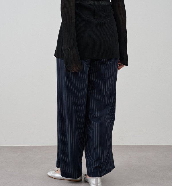  「ストライプウエストデザインパンツ」|チノ|