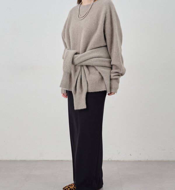  「ファーウールクルーネックニット」|ニット・セーター|