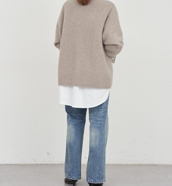  「ファーウールクルーネックニット」|ニット・セーター|