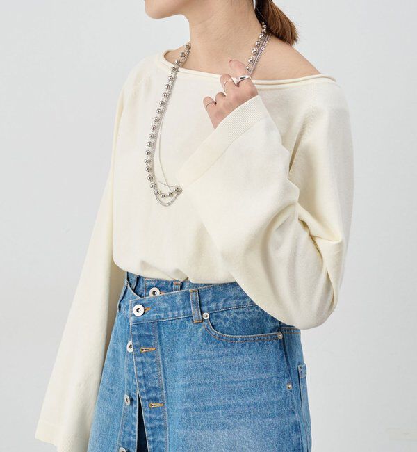  「クロップドルーズニット」|ニット・セーター|