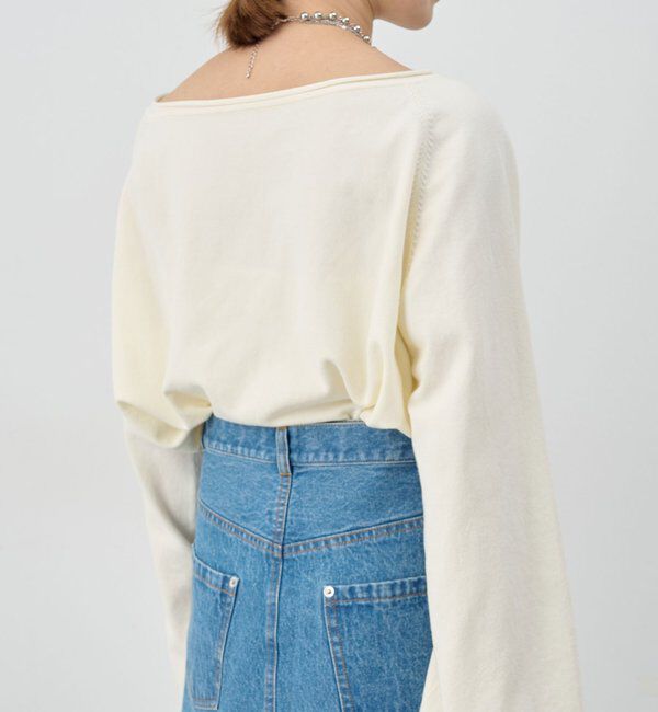  「クロップドルーズニット」|ニット・セーター|