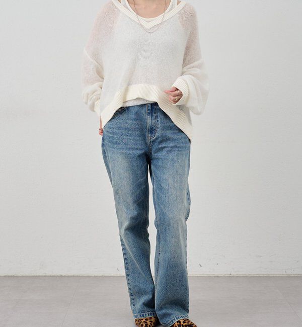  「レイヤードシアーニット」|ニット・セーター|