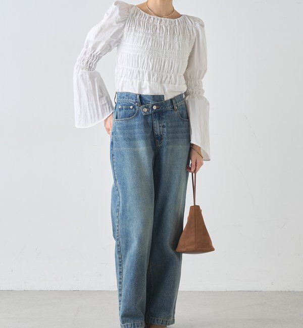  「ウエストデザインデニム」|デニム|