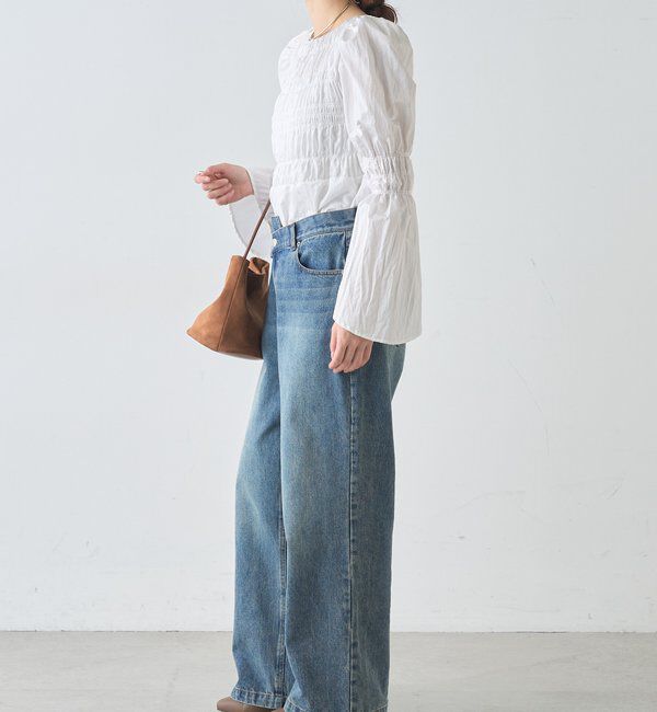  「ウエストデザインデニム」|デニム|