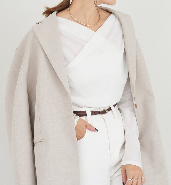  「カシュクールカットソー」|Tシャツ・カットソー|