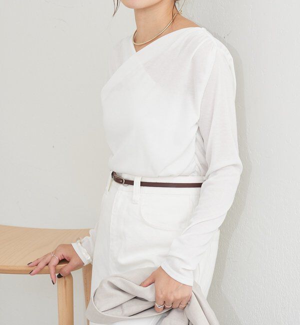  「カシュクールカットソー」|Tシャツ・カットソー|