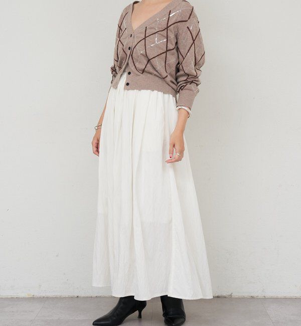  「アーガイルニットカーディガン」|カーディガン|