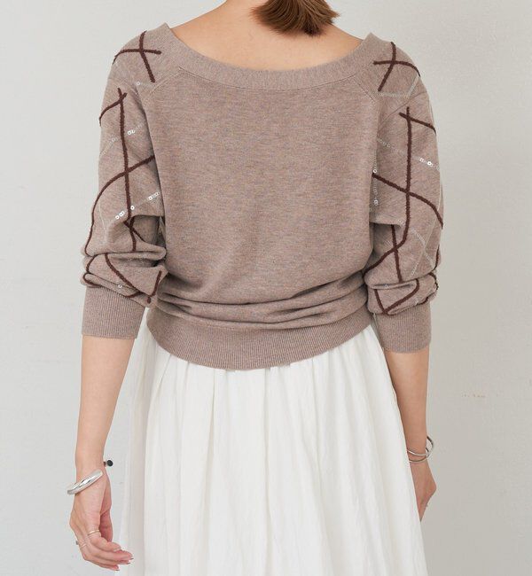  「アーガイルニットカーディガン」|カーディガン|