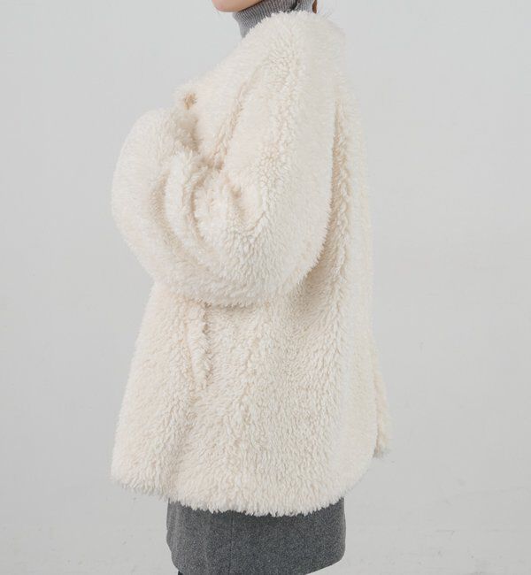  「ノーカラーボアコート」|その他|