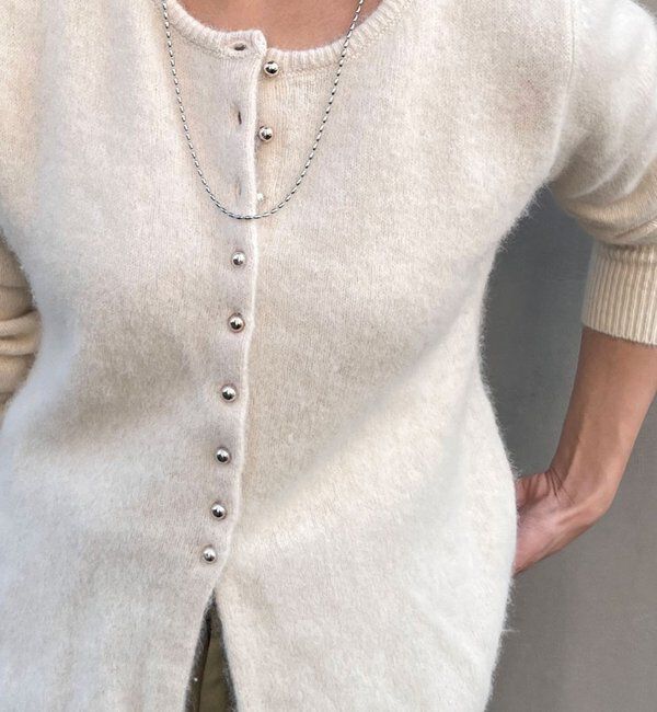  「ラクーンペプラムカーディガン」|カーディガン|