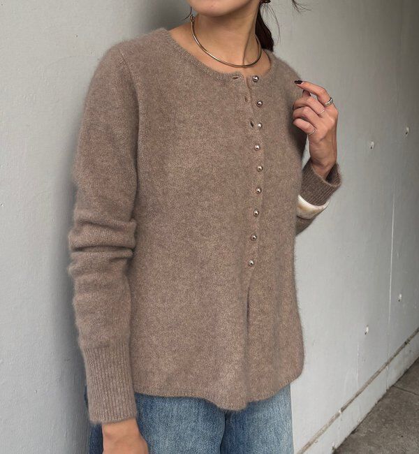  「ラクーンペプラムカーディガン」|カーディガン|