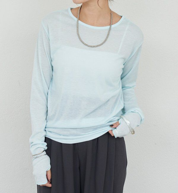  「シアーロングスリーブTEE」|Tシャツ・カットソー|