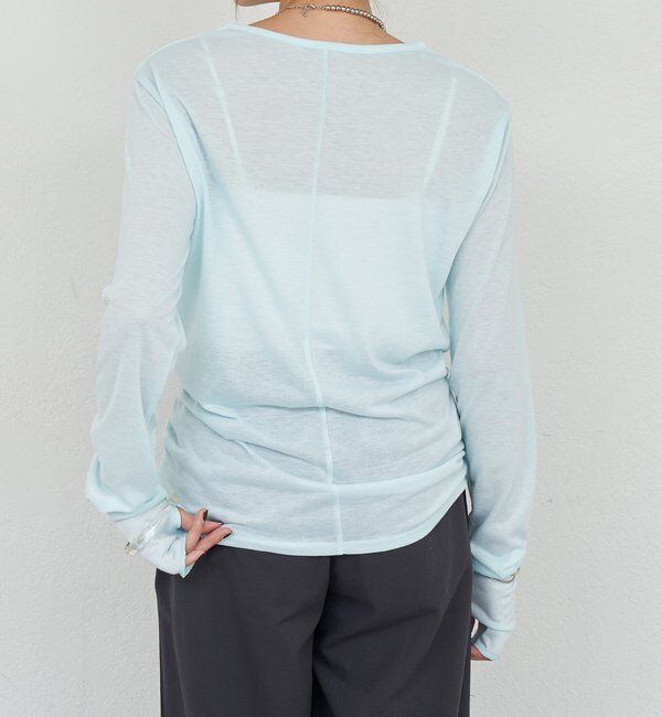  「シアーロングスリーブTEE」|Tシャツ・カットソー|