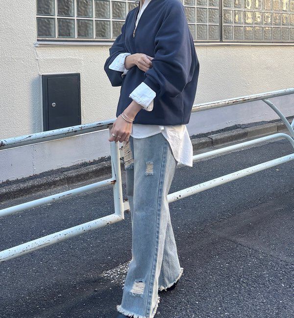  「2WAYジップスウェット」|Tシャツ・カットソー|