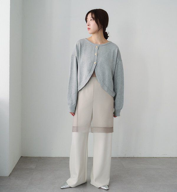  「2WAYラウンドショートプルオーバー」|ニット・セーター|