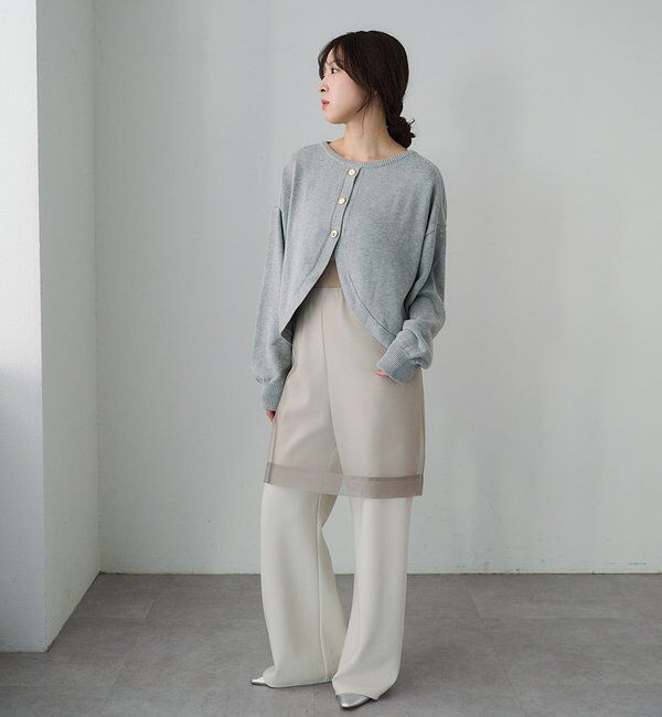  「2WAYラウンドショートプルオーバー」|ニット・セーター|