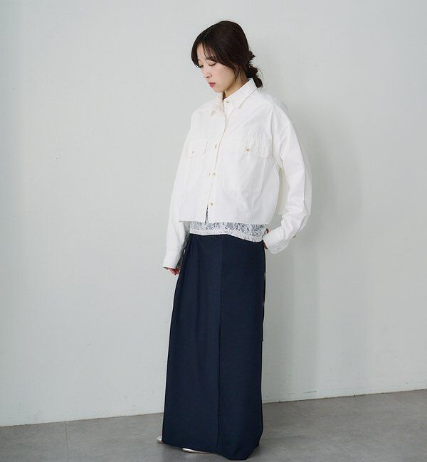  「デニムオーバーショートシャツ」|シャツ・ブラウス|