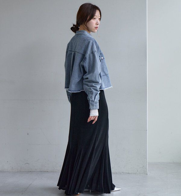  「デニムオーバーショートシャツ」|シャツ・ブラウス|