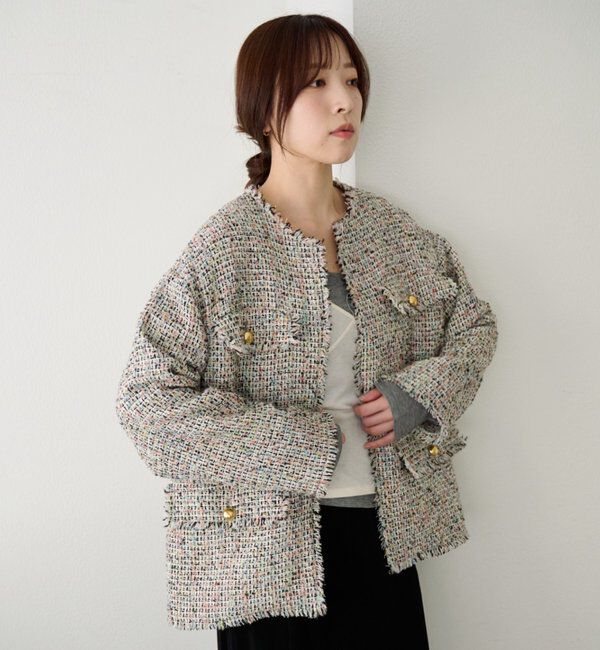  「【インフルエンサー＠akane_nagataコラボ】ツイードジャケット」|その他|