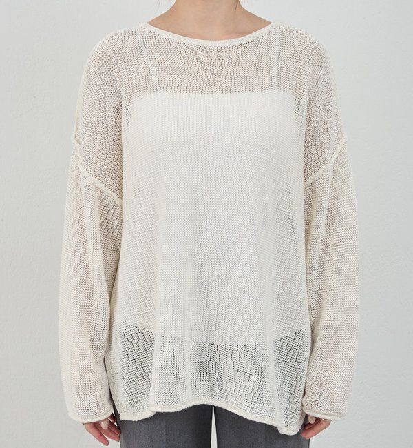  「リネンオーバーニット」|ニット・セーター|