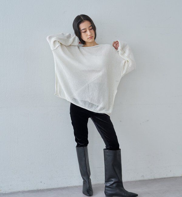  「リネンオーバーニット」|ニット・セーター|