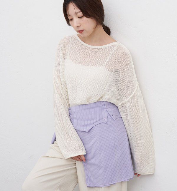  「リネンオーバーニット」|ニット・セーター|