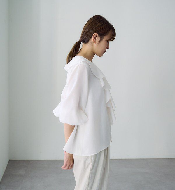 「フリルカラーブラウス」|シャツ・ブラウス|