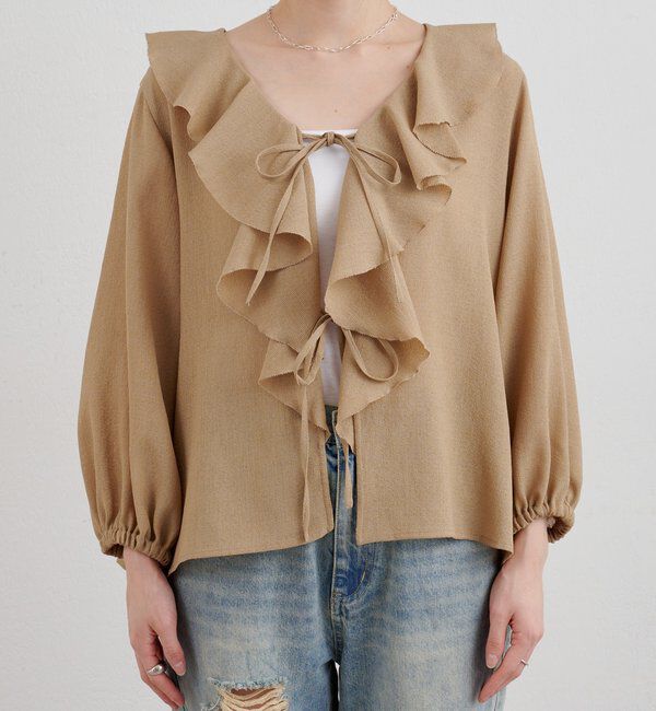  「フリルカラーブラウス」|シャツ・ブラウス|