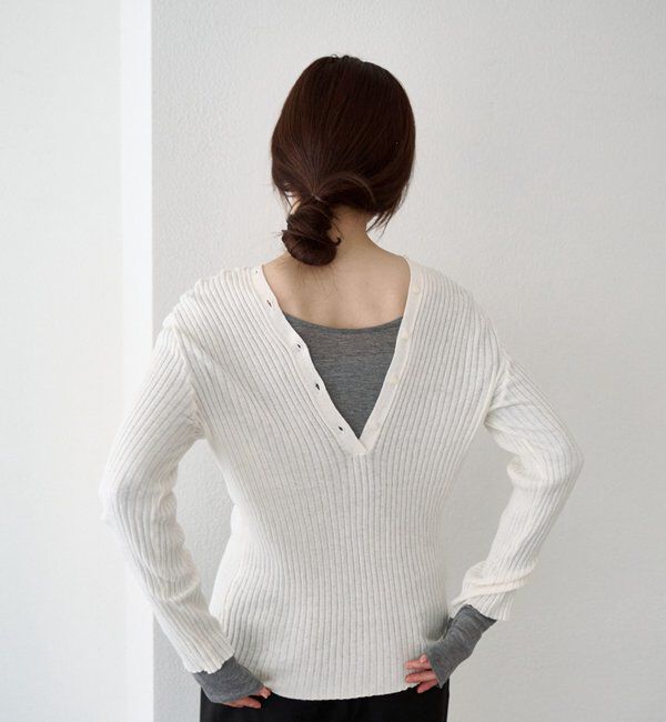  「2WAYリブカーディガン」|カーディガン|