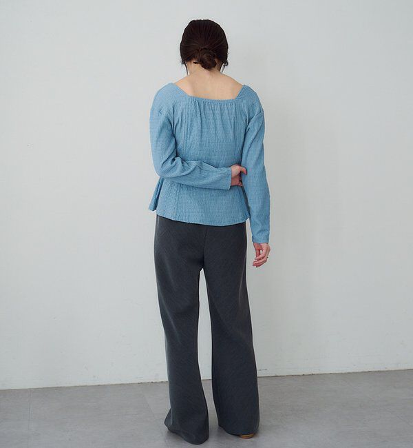  「スクエアネックペプラムカットソー」|Tシャツ・カットソー|