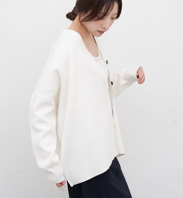  「コットンスムースカーディガン」|カーディガン|