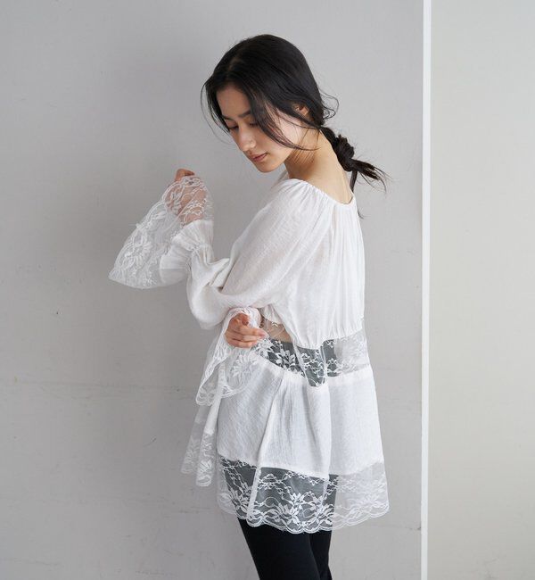  「レースチュニックブラウス」|シャツ・ブラウス|