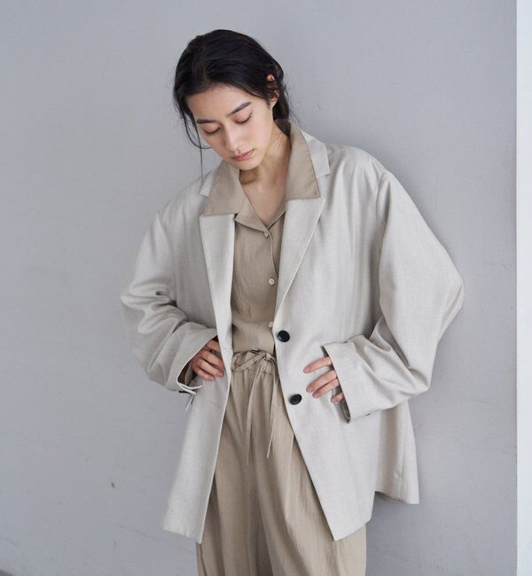  「【26SS予約】リネティオーバージャケット」|テーラードジャケット|