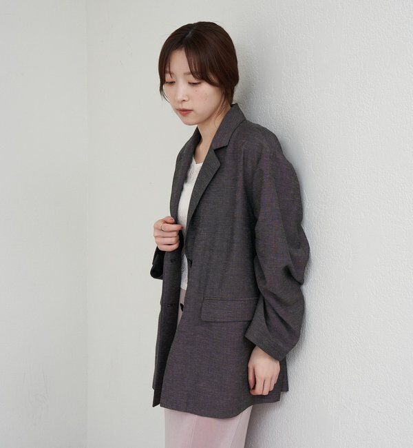  「【26SS予約】リネティオーバージャケット」|テーラードジャケット|
