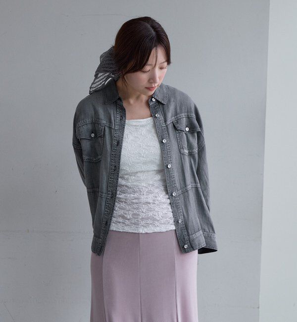  「シアーデニムシャツ」|シャツ・ブラウス|