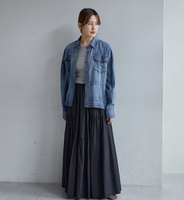  「タフタボリュームスカート」|スカート|