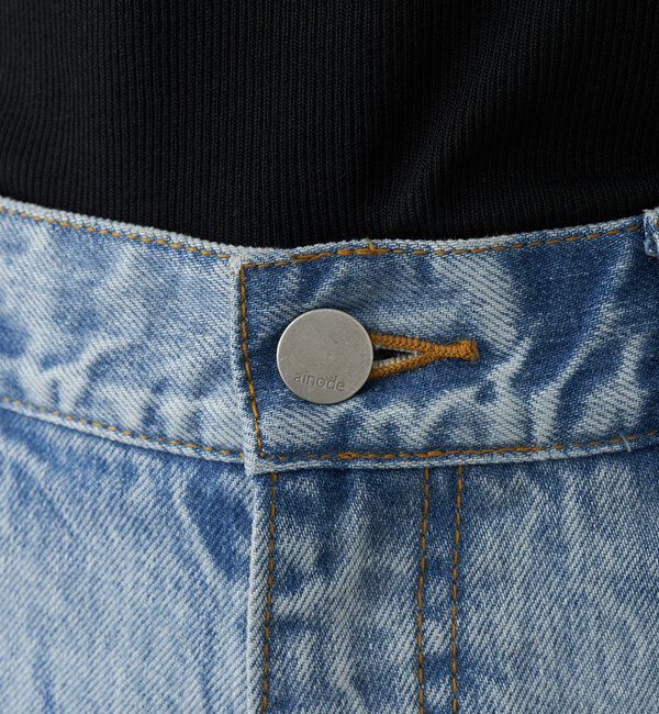  「【ainode】フレアパンツ」|デニム|