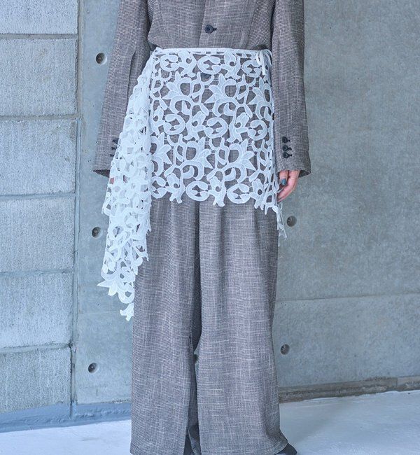  「【Pasterip】 lace multi-way scarf」|バンダナ・スカーフ|