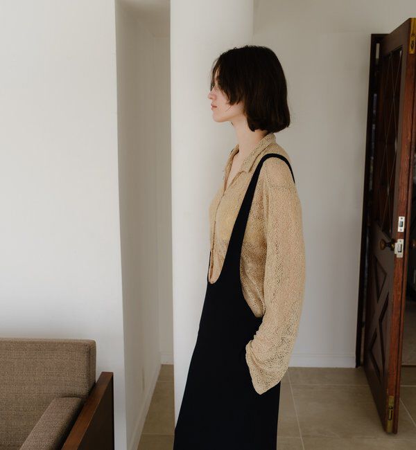  「絡みレースシャツ&times;ビスチェSET」|Tシャツ・カットソー|