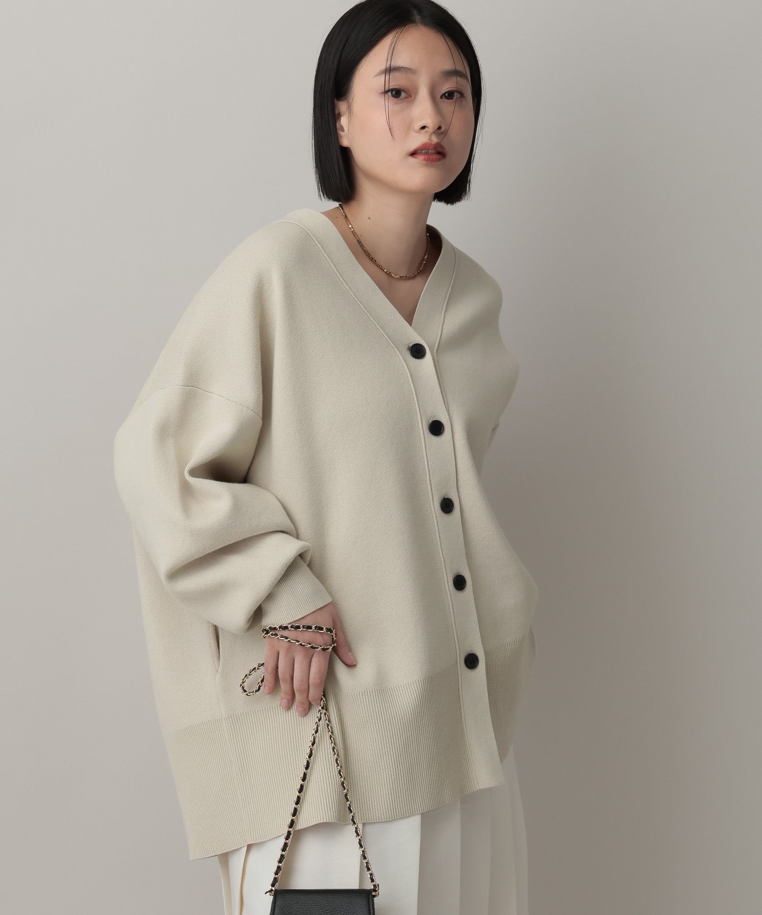 A part by 「【新色追加】スポンジニットBIGカーディガン」|ニット・セーター|