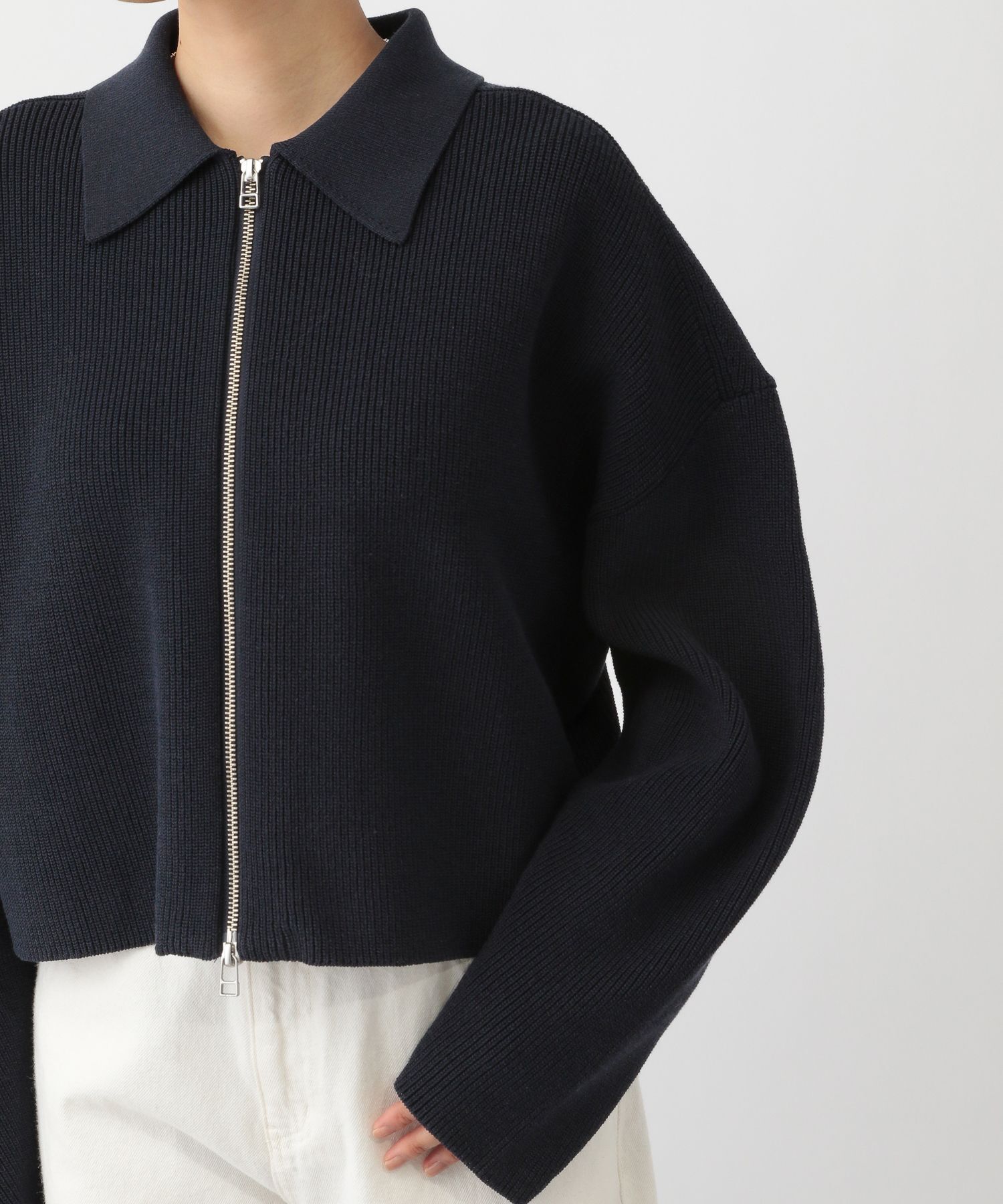 A part by 「エリZIPニットカーディガン」|ニット・セーター|