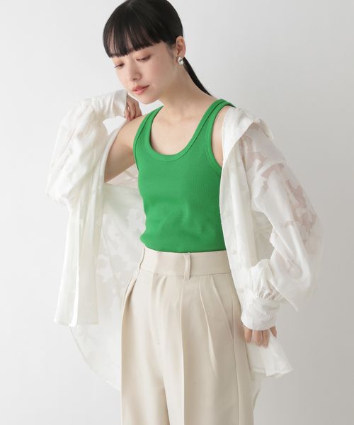 LOWRYS FARM「ＵＳＡベーシックタンク」|Tシャツ・カットソー|GRNﾑｼﾞ