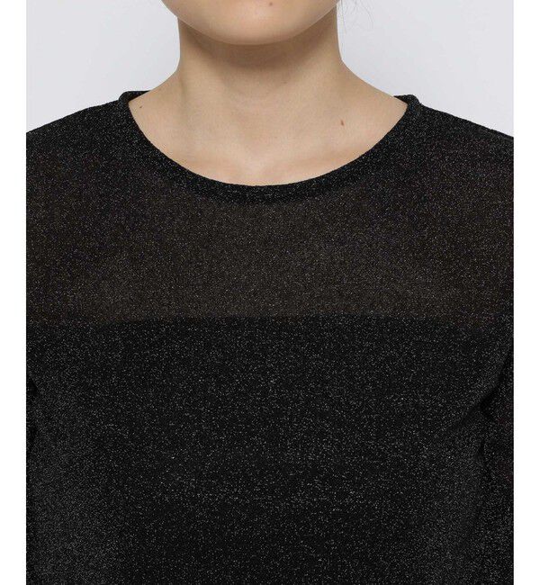 LOWRYS FARM「ラメクルーロングスリーブ」|Tシャツ・カットソー|