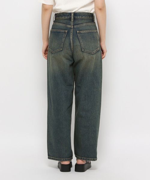 LOWRYS FARM「ビジューワイドストレートＰ」|デニム|