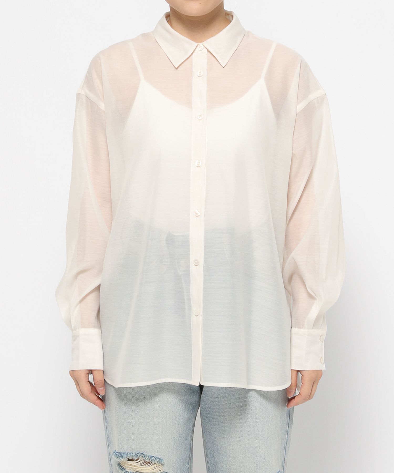 LOWRYS FARM「ｼｱｰｼｬﾂLS*」|シャツ・ブラウス|