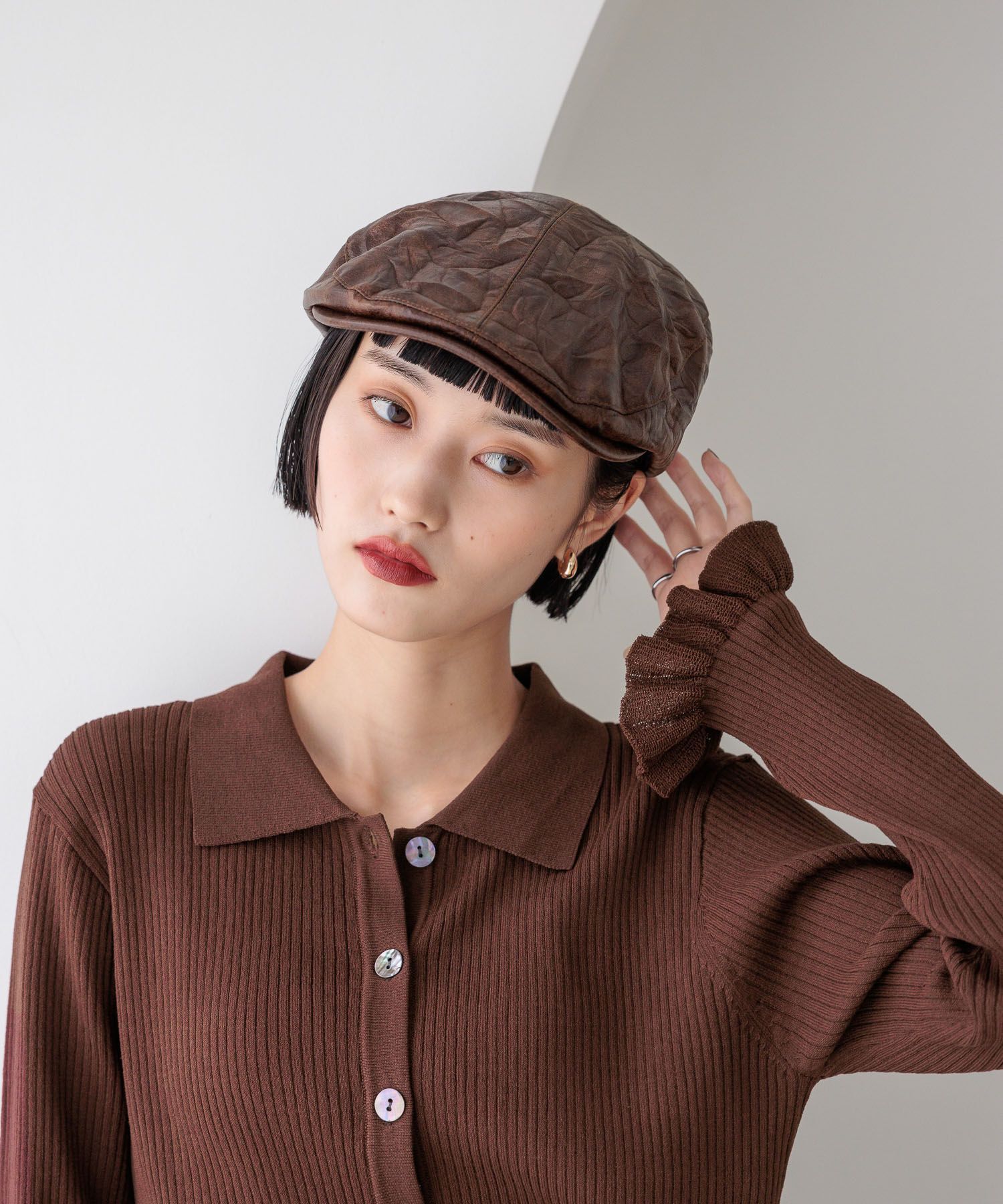 LOWRYS FARM「スソフリルカーディガンＬＳ」|ニット・セーター|