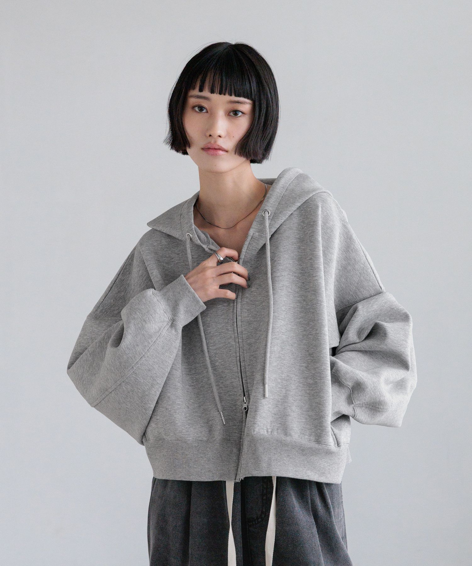 LOWRYS FARM「ＺＩＰショートフーディ」|パーカー|