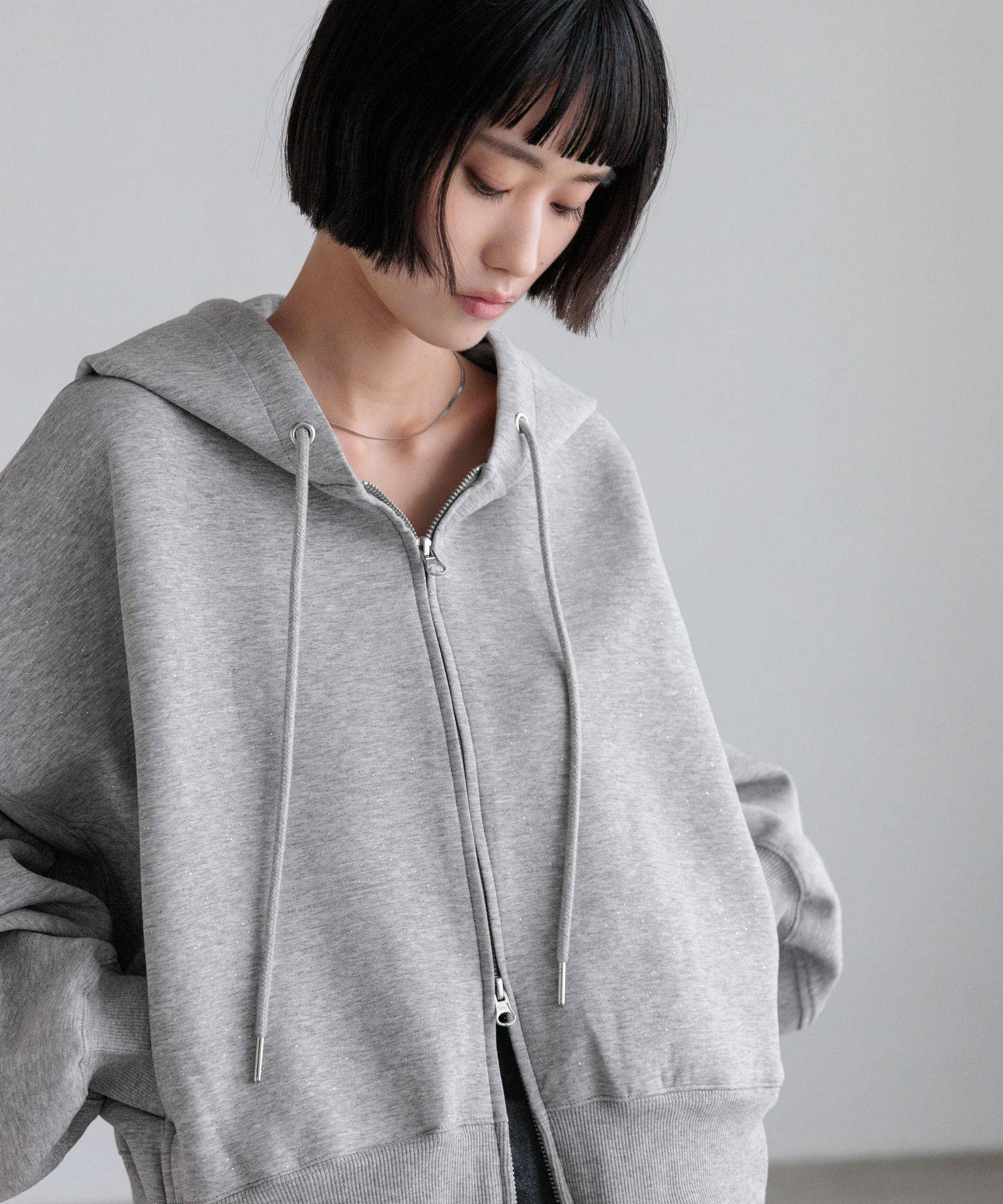 LOWRYS FARM「ＺＩＰショートフーディ」|パーカー|