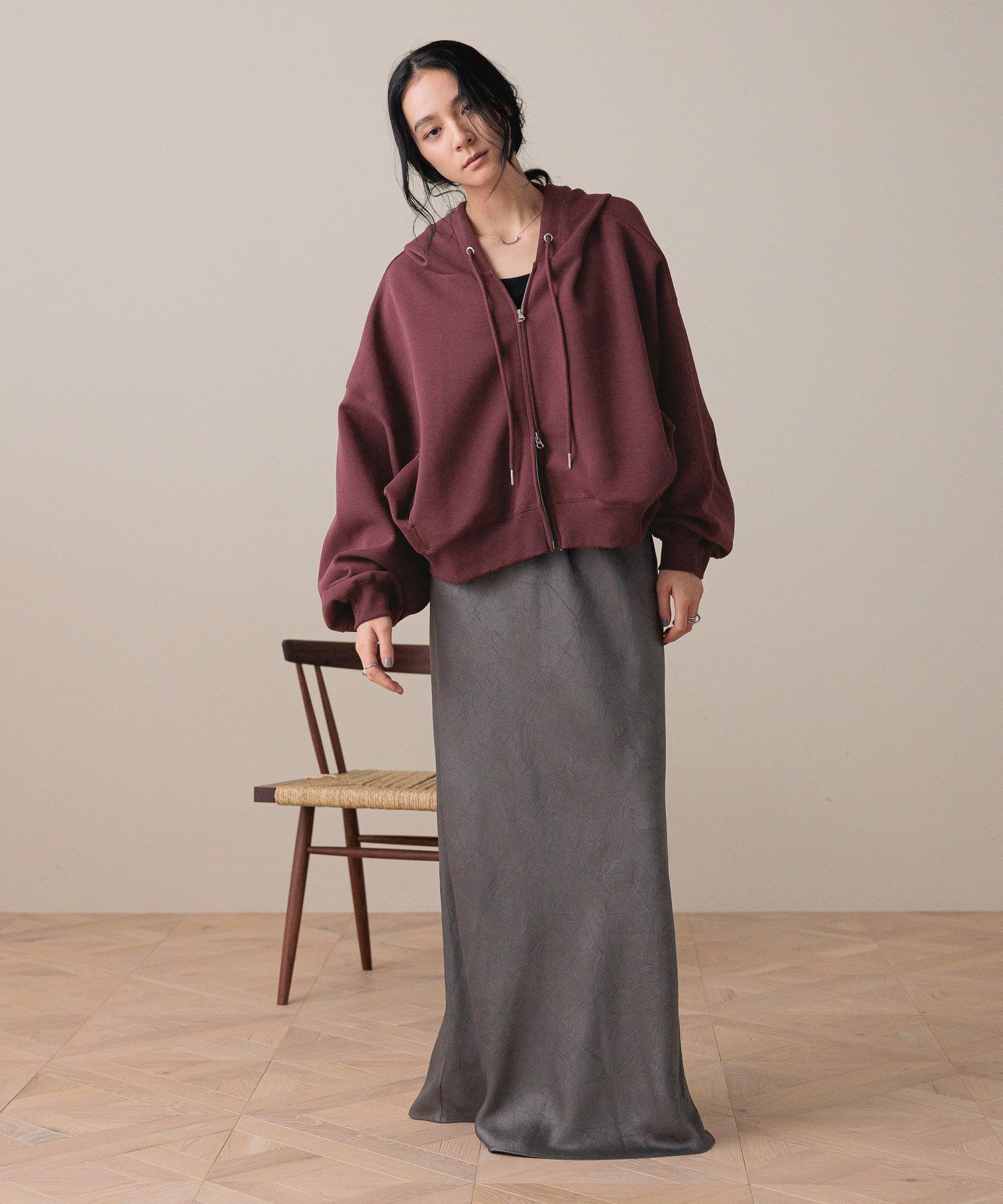 LOWRYS FARM「ＺＩＰショートフーディ」|パーカー|