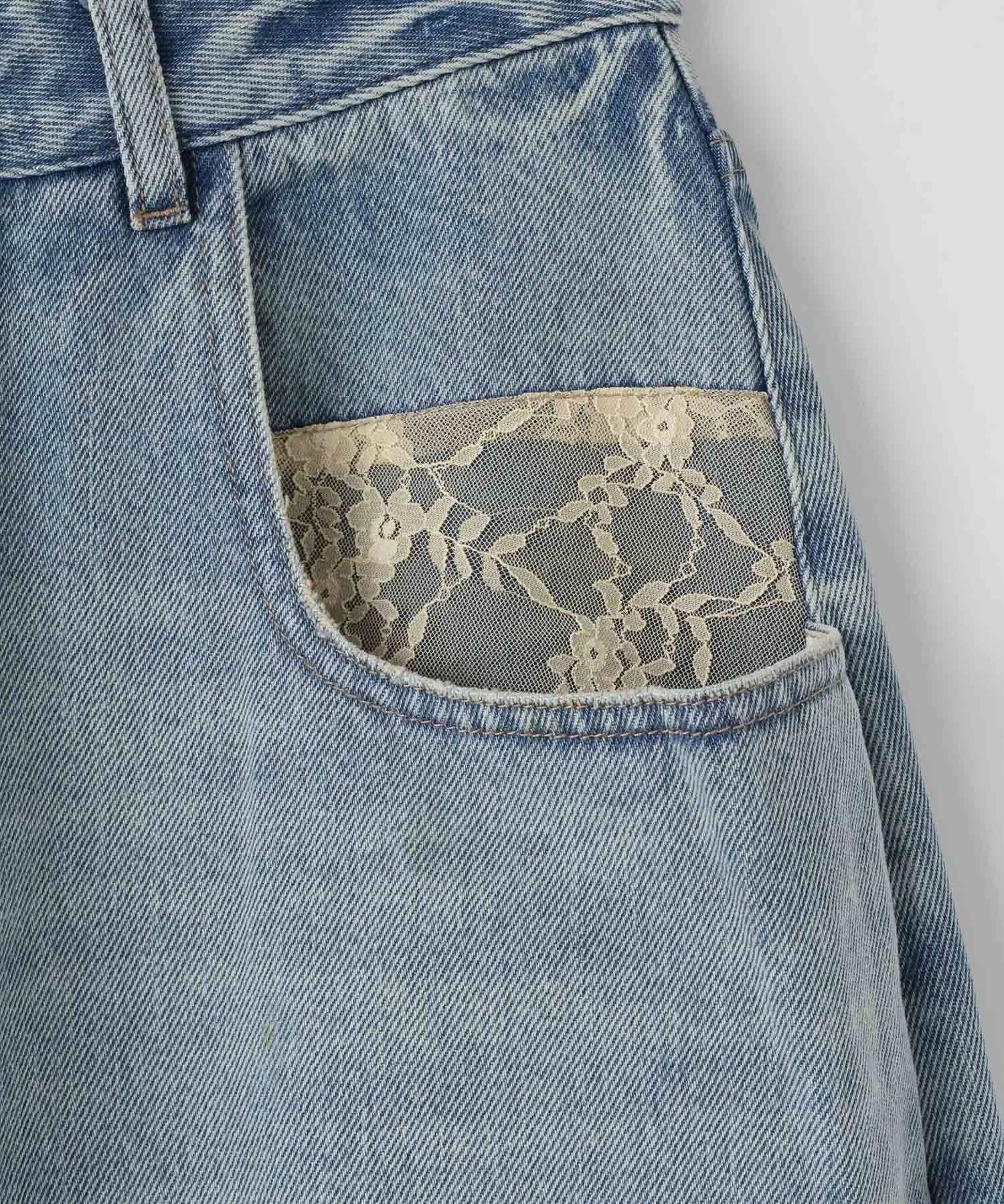 LOWRYS FARM「レースデニム」|デニム|